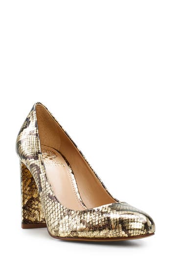 Shop Vince Camuto Desimmy Pump In Gold