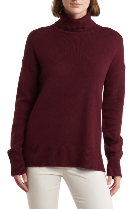 Women's Cotton/Cashmere Sweater, Turtleneck Raw Indigo Heather 1X, Cashmere Cotton | L.L.Bean