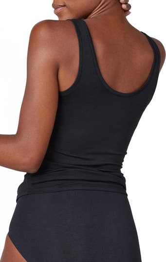 Buy Spanx On Top and In Control Elbow Length Scoop Neck Top Black