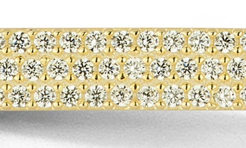 Chloe & Madison Chloe And Madison Cz Paper Clip Chain Necklace In Gold