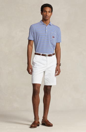 Polo Ralph Lauren Men's Stretch-Twill Flat-Front Shorts - White - Size 34