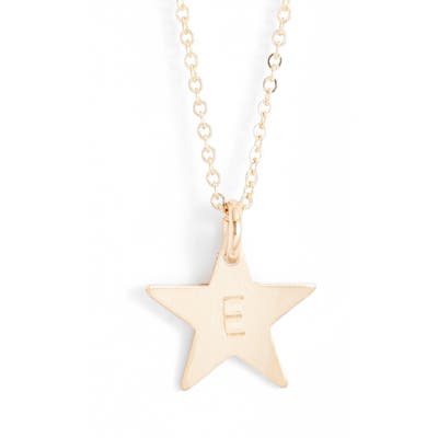 Nashelle 14K-Gold Fill Initial Mini Star Pendant Necklace
