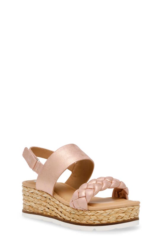 Dolce Vita Kids' Venti Water Resistant Platform Sandal In Rose Gold