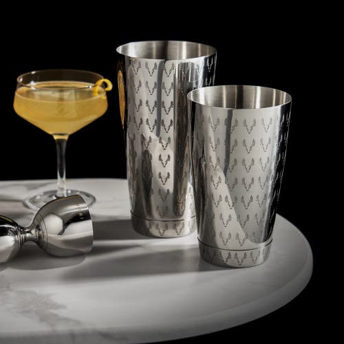Viski Harrison 2-piece Shake Tins In Silver