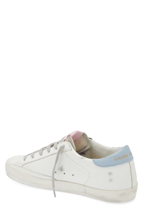 Shop Golden Goose Super-star Sneaker In White/silver