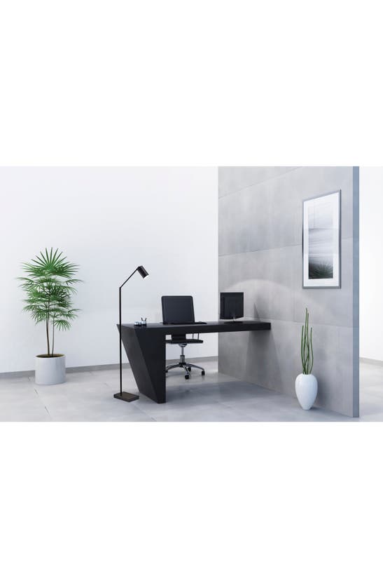 Adesso Lighting Colby Led Floor Lamp In Black Painted Metal