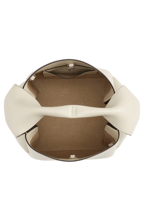 Totême Leather Bucket Bag In Milk