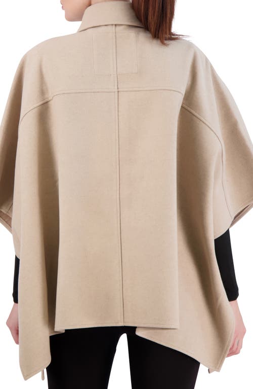 Ookie & Lala Faux Wool Cape In Camel