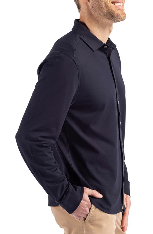 Cutter & Buck Advantage Soft Button-up Shirt In Liberty Navy