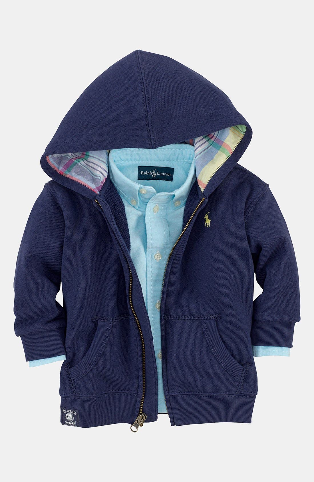 polo baby blue hoodie