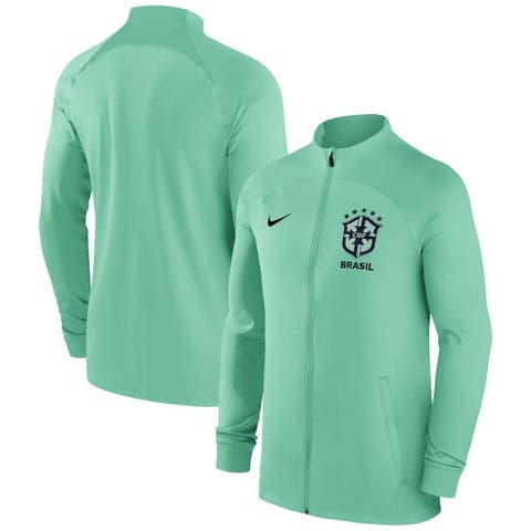 Brazil Football Men's Zip Up Hoodie Lightweight Long Sleeve Hooded  Sweatshirt Jacket with Pockets