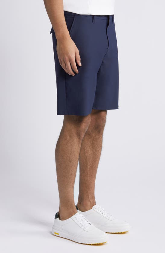 Shop Zella Torrey 9-inch Performance Golf Shorts In Navy Eclipse