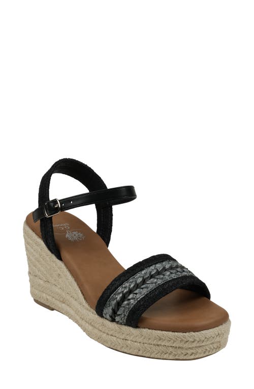 Shop Good Choice New York Solene Espadrille Wedge Sandal In Black