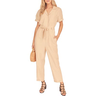 Astr The Label Miri Jumpsuit, Beige