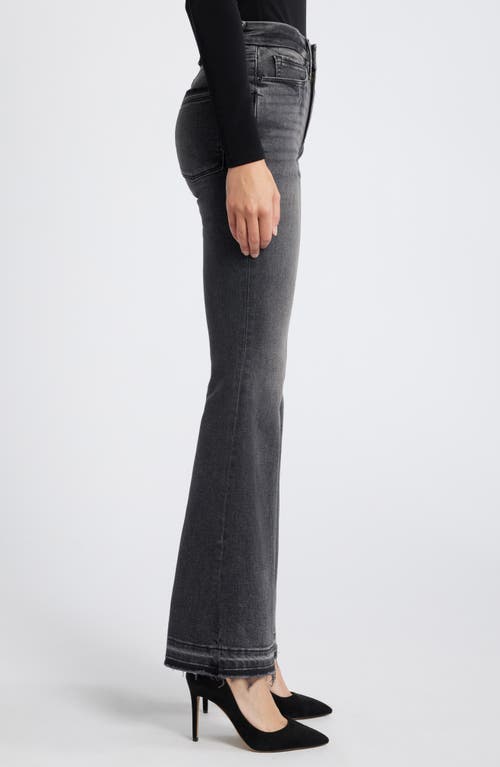 Shop Good American Good Petite Flare Jeans In Black338