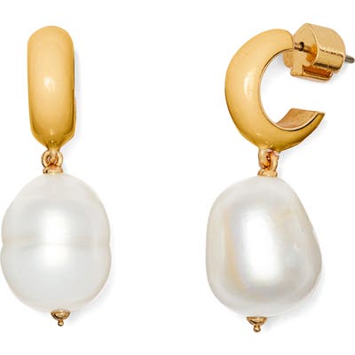 Kate Spade New York Freshwater Pearl Huggie Earrings