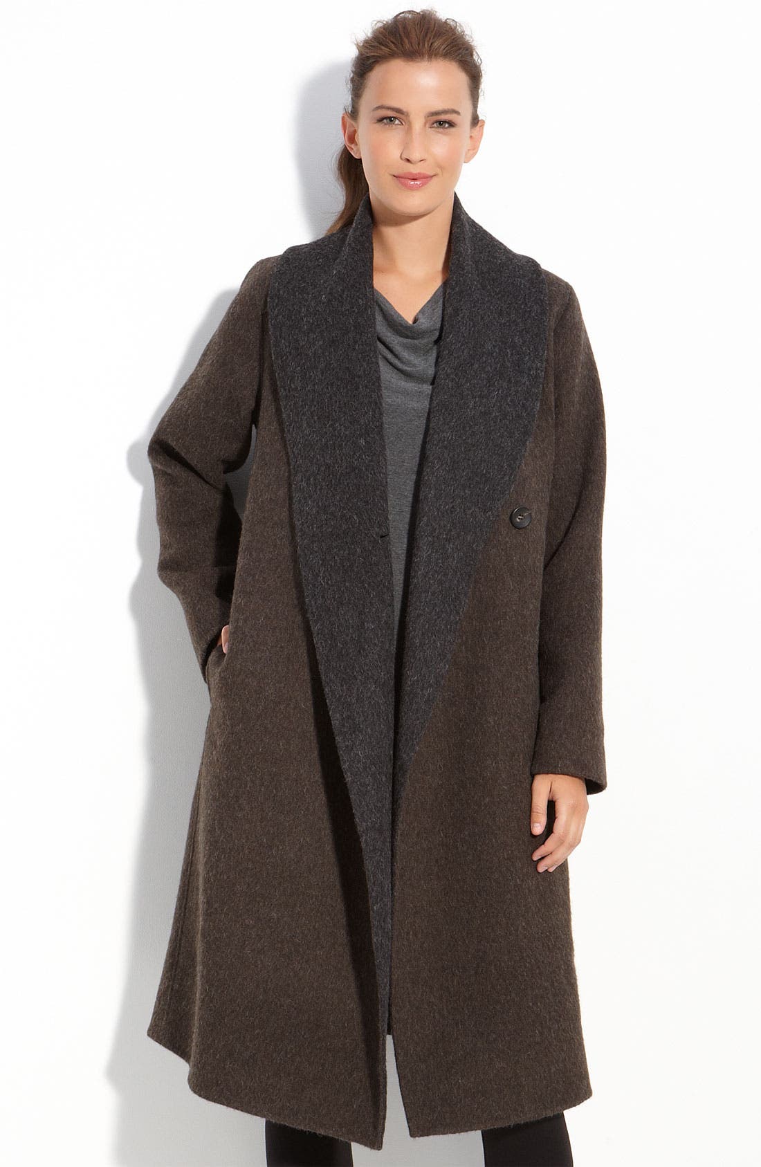 eileen fisher shawl collar jacket