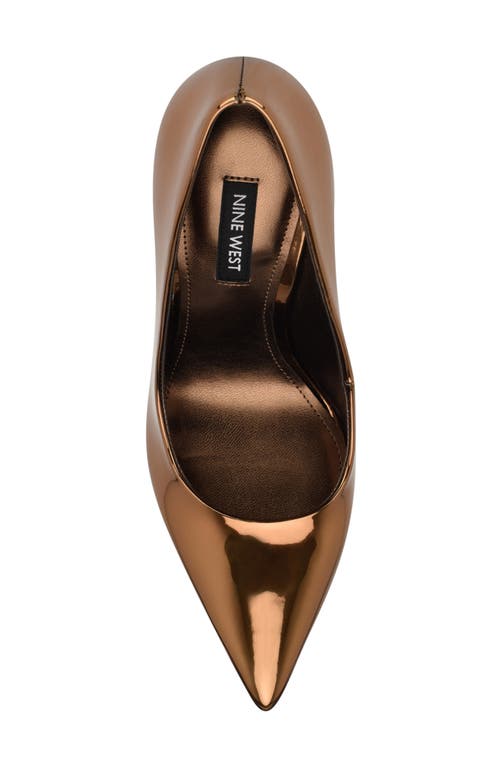 Shop Nine West Fresh Pointed Toe Pump In Bronze