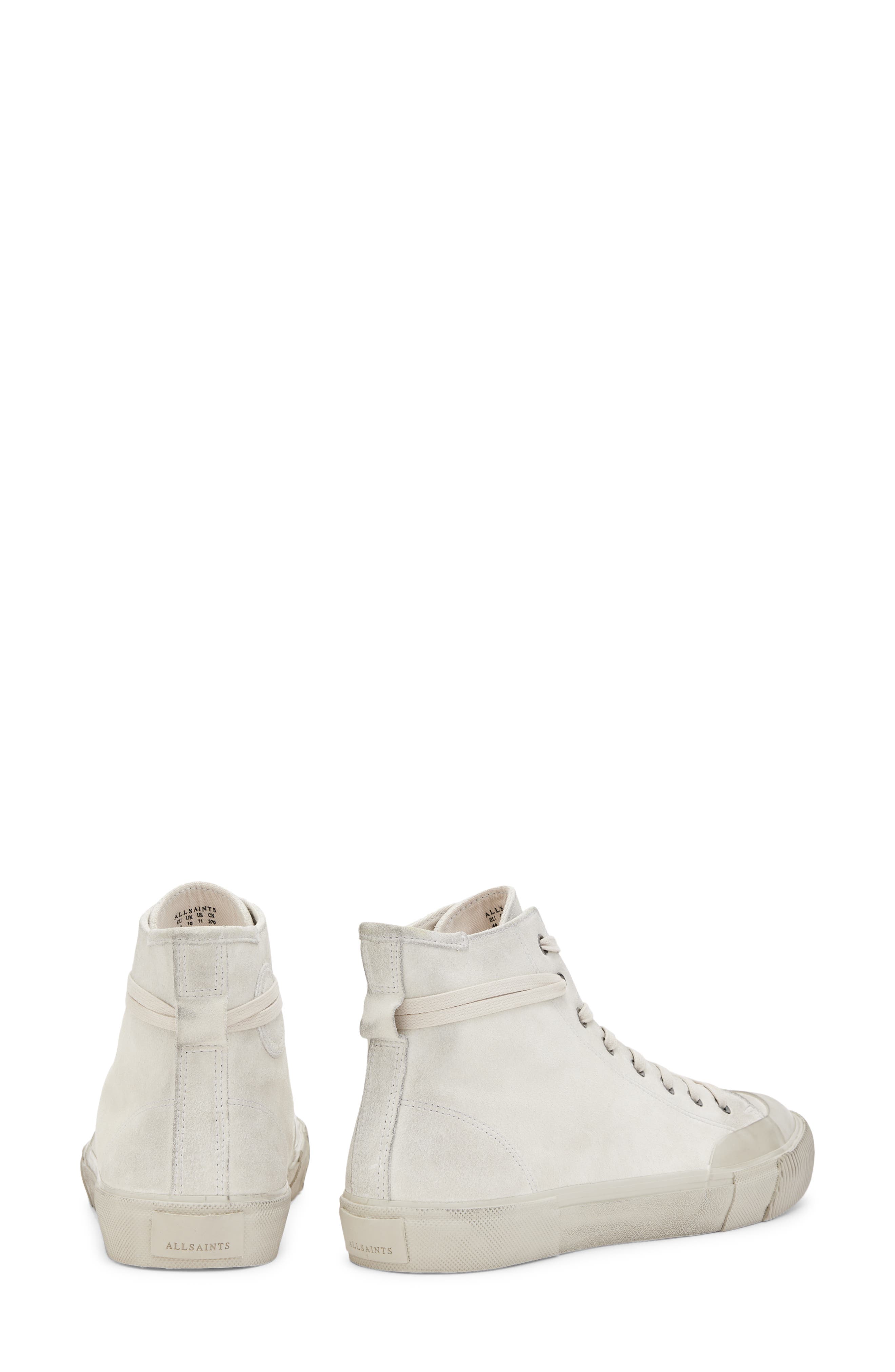 AllSaints Dumont High Top Sneaker in Chalk White | Smart Closet display picture 2
