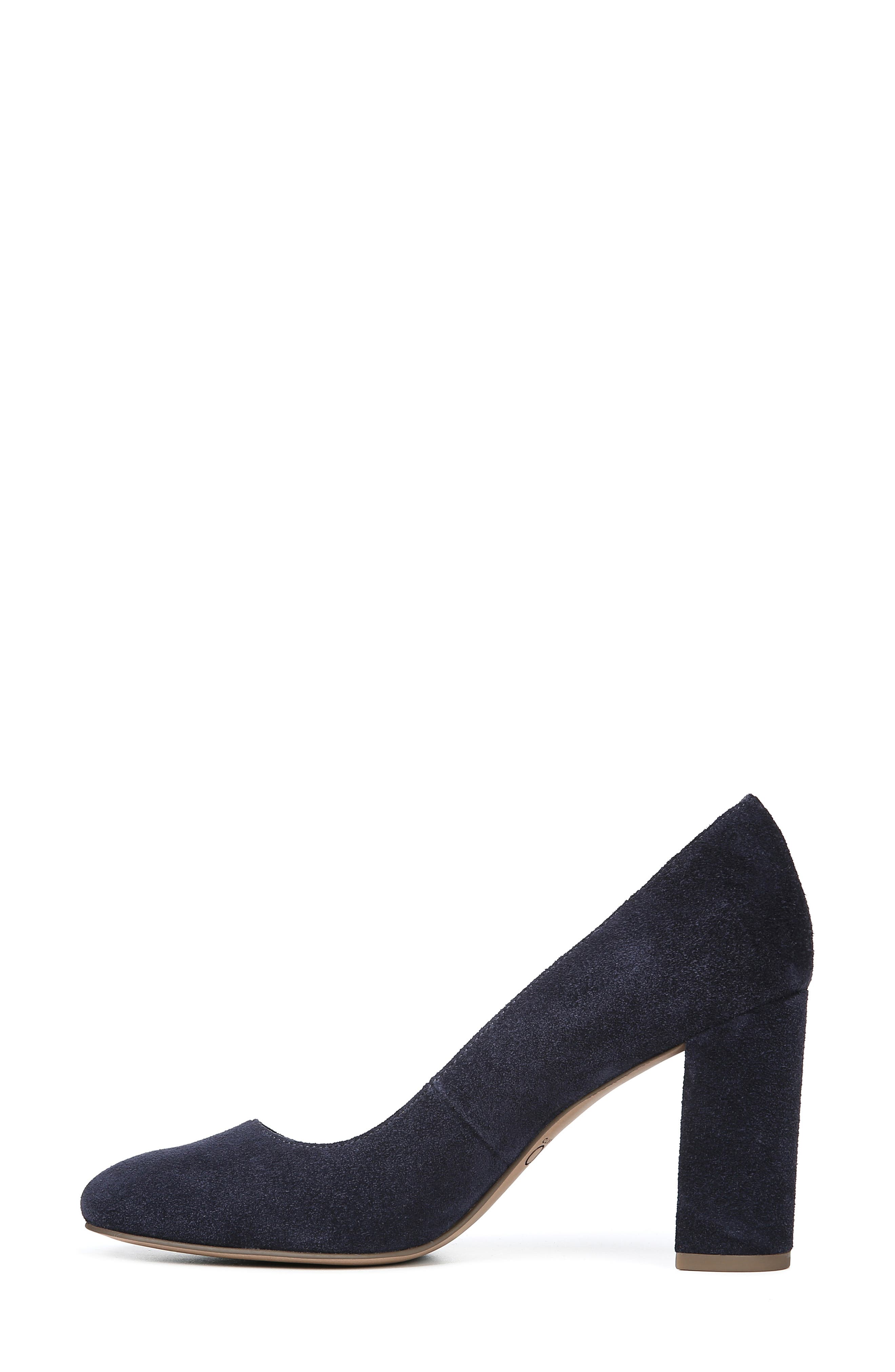 aziza block heel pump