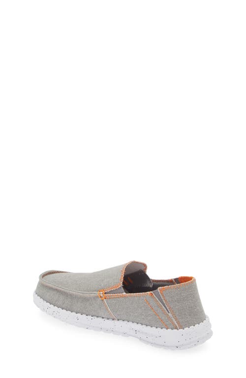 Shop Deer Stags Kids' Kick Back Jr Slip-on Sneaker In Grey/orange