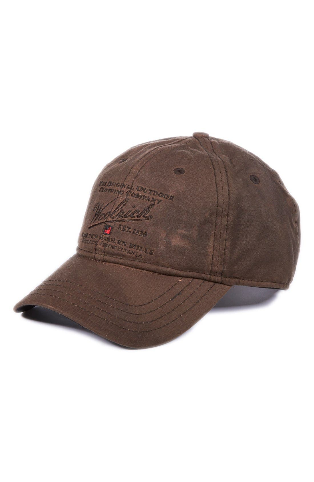 oilskin baseball cap