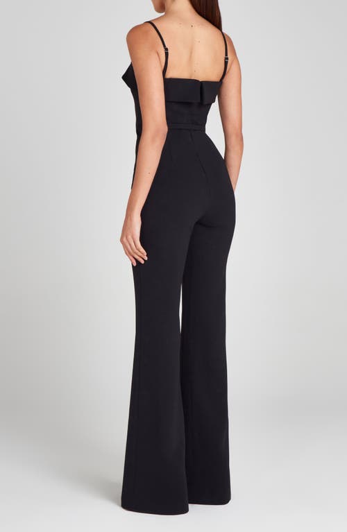 Shop Nadine Merabi Sabrina Sleeveless Wide Leg Jumpsuit In Black