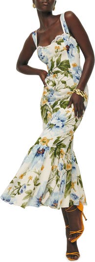 Reformation Irisa Floral Trumpet Dress | Nordstrom