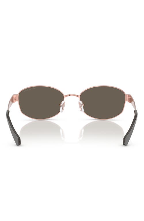 Shop Michael Kors 56mm Oval Sunglasses In Rose Gold