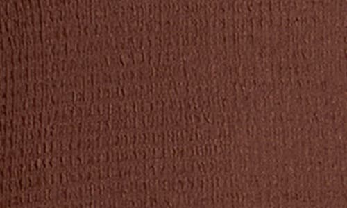 City Chic Mysteria Shirred Square Neck Puff Shoulder Long Sleeve Top In Chocolate