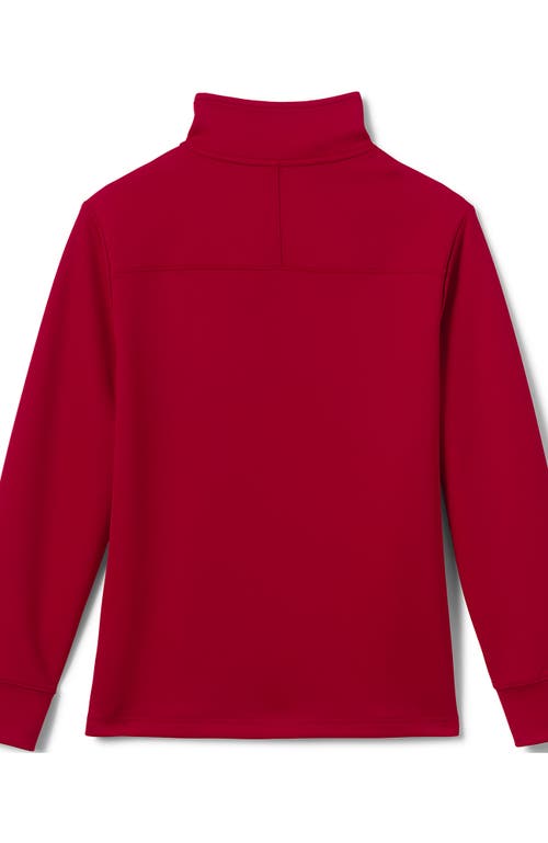 Shop Lands' End School Uniform Kids Quarter Zip Pullover In Red