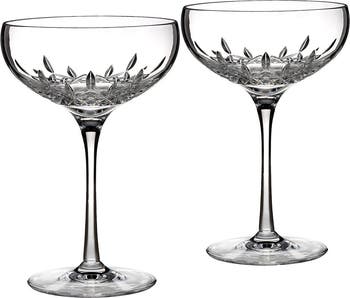 Waterford Lismore Essence Set of 2 Lead Crystal Champagne Saucers | Nordstrom
