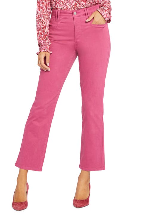 NYDJ High Waist Ankle Relaxed Straight Leg Jeans
