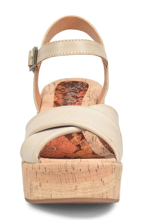 Shop Korks Calda Platform Sandal In Cream