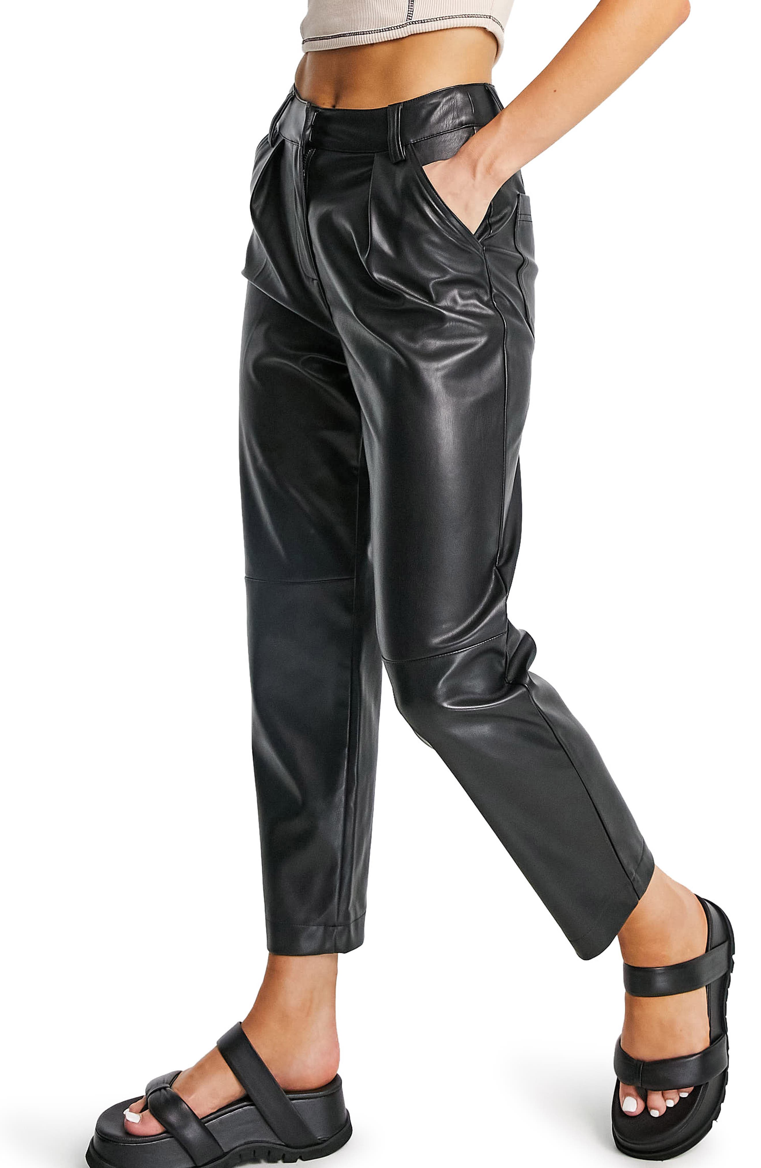Topshop Faux Leather Trousers | Nordstrom