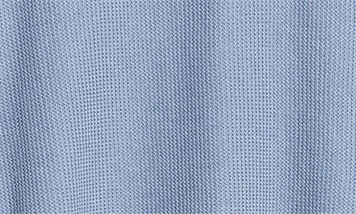 Shop Hugo Boss Boss Daremo Cotton Blend Polo Sweater In Open Blue