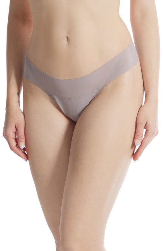 Hanky Panky Breathe Natural Thong In Evening Grey