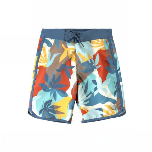 Uv Skinz Retro Board Shorts In Beach Picasso
