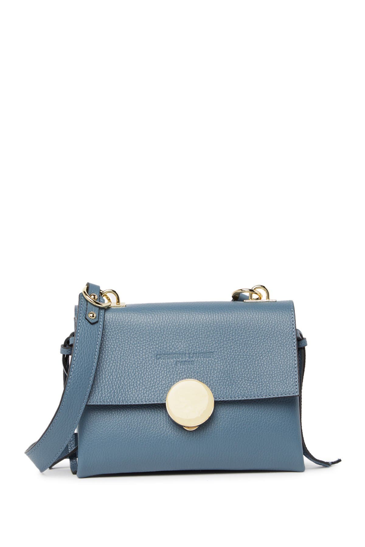 Christian Laurier Laurel Mini Leather Shoulder Bag In Blue | ModeSens