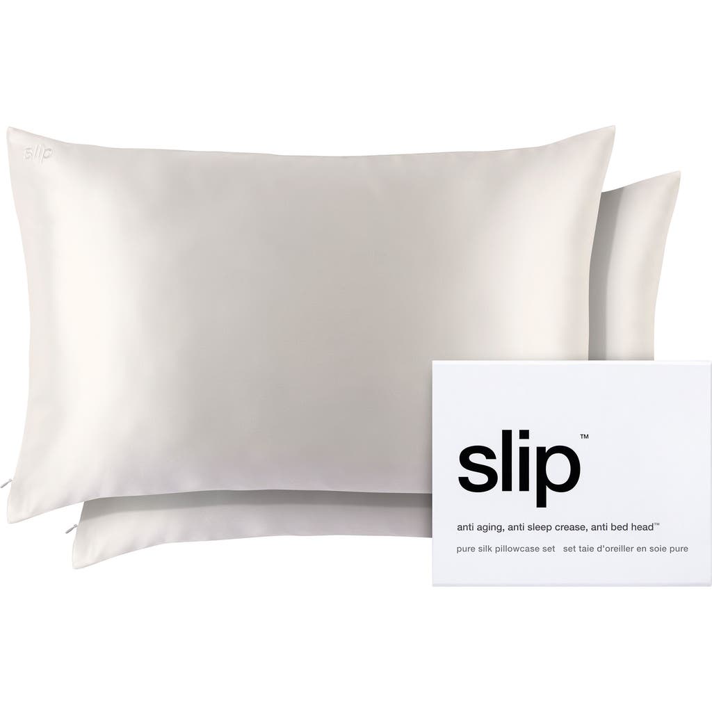 Slip Set Of 2 Silk Queen Pillowcases (nordstrom Exclusive) $178 Value In White