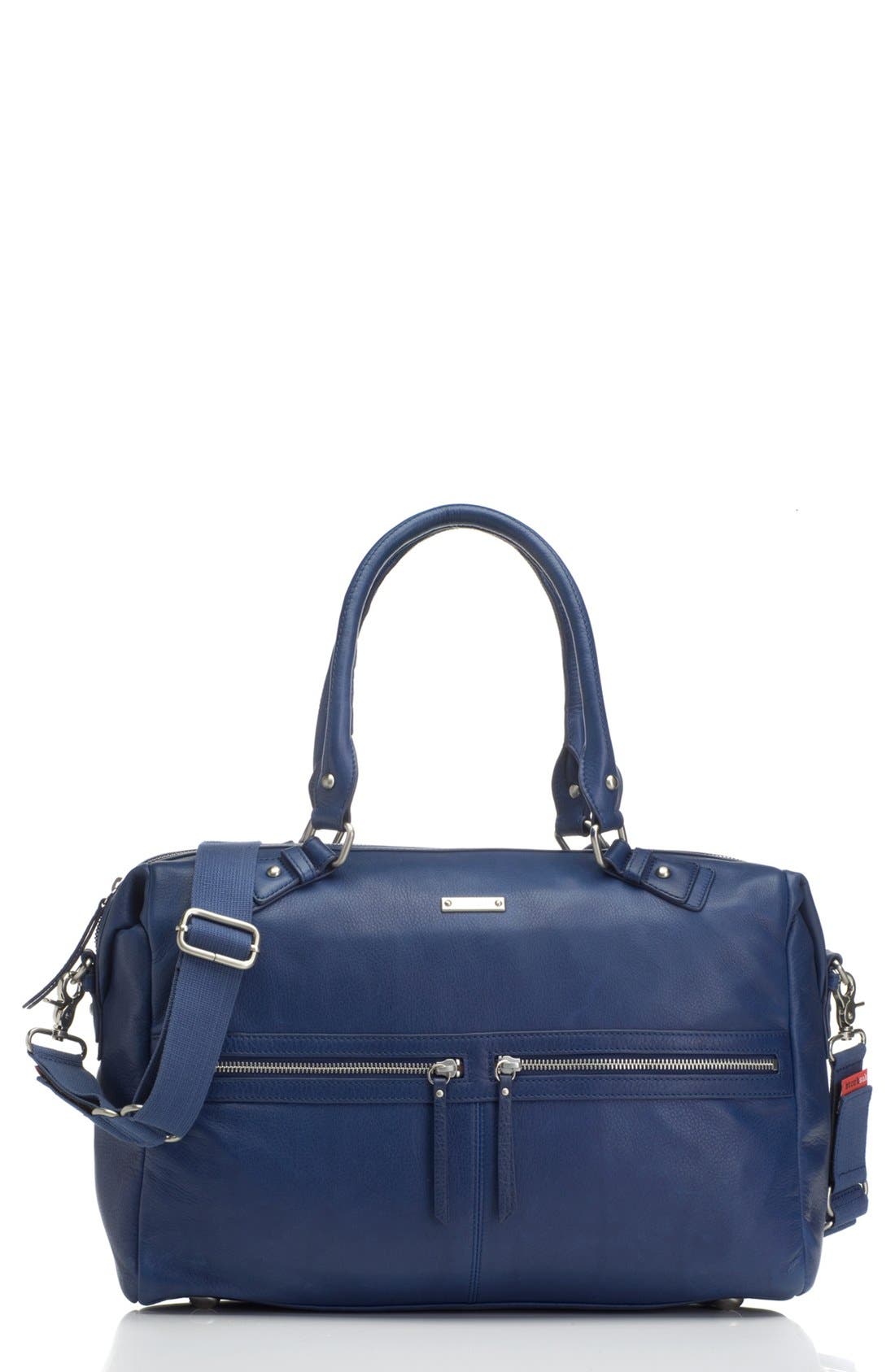 Storksak 'Caroline' Leather Diaper Bag Nordstrom