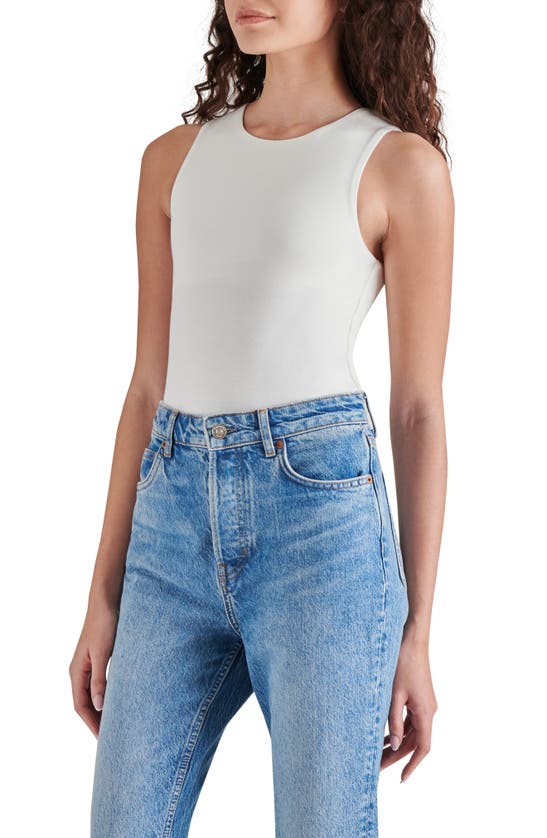 Steve Madden Sleeveless Bodysuit In Ivory