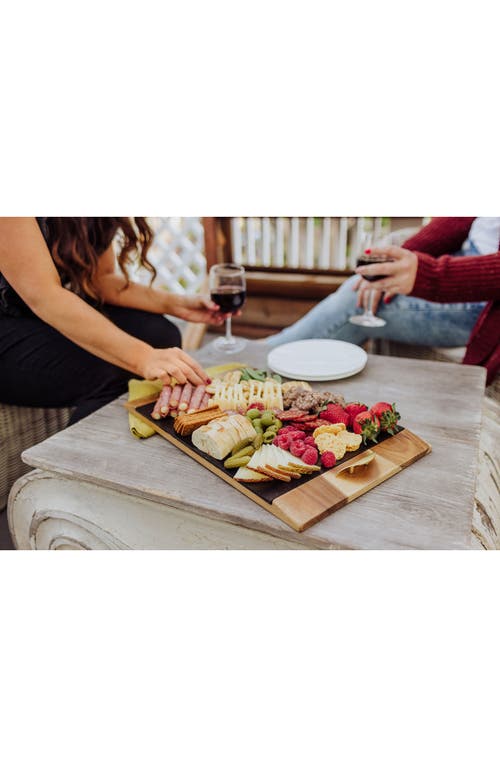 Picnic Time Covina Serving Tray In Black