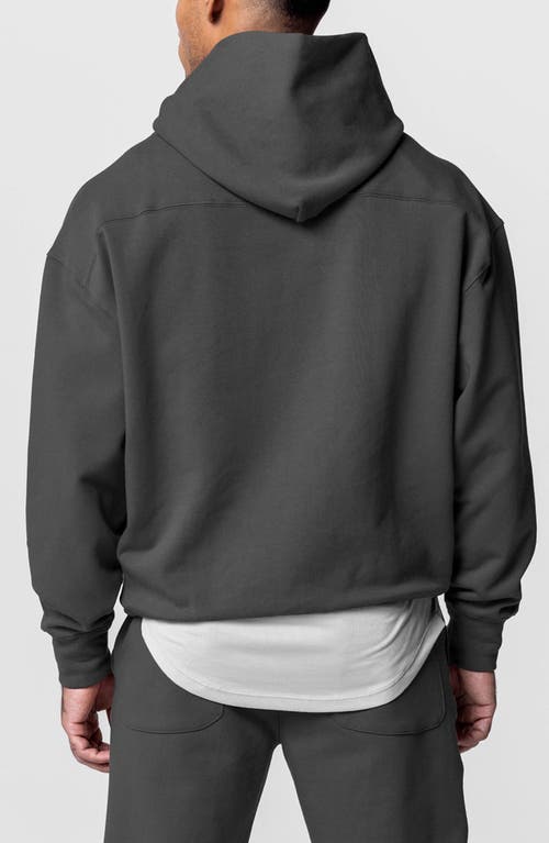 Shop Asrv Tech-terry Oversize Hoodie In Space Grey