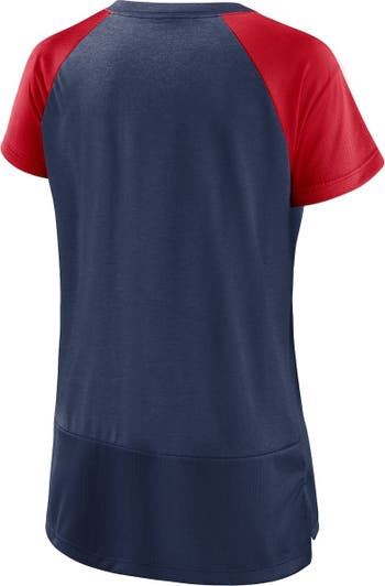 Women's Nike Navy Minnesota Twins Team Colors Fashion Performance Tri-Blend  Raglan T-Shirt