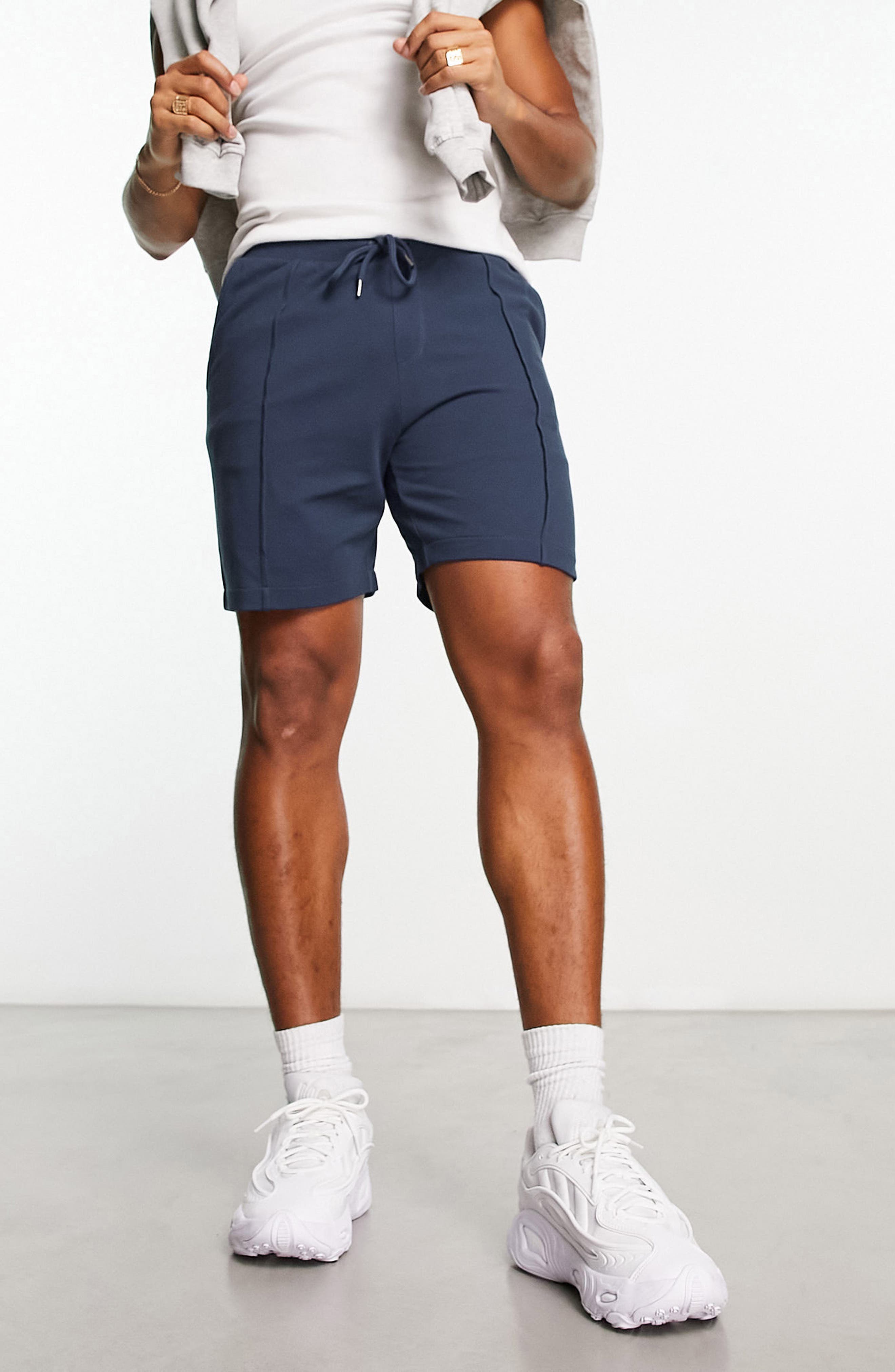 Koton Herren-Shorts Slim Fit Mit Drawstring – Anthrazit, Größe S, Maschinenwaschbar