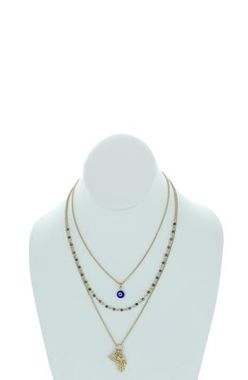 Olivia Welles Riva Chain & Charm Necklaces In Gold