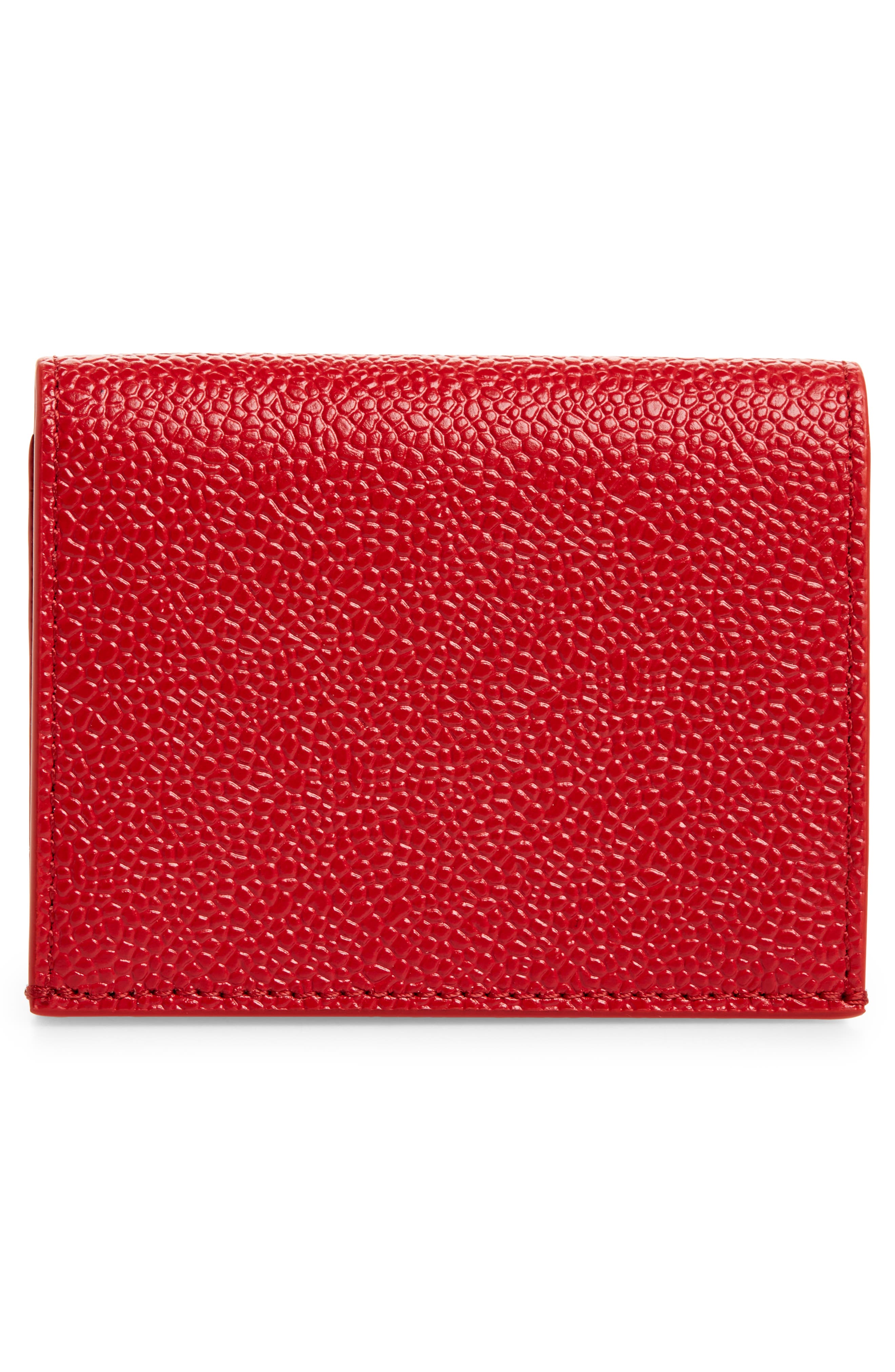 Thom Browne Anchor Leather Bifold Card Holder Nordstrom