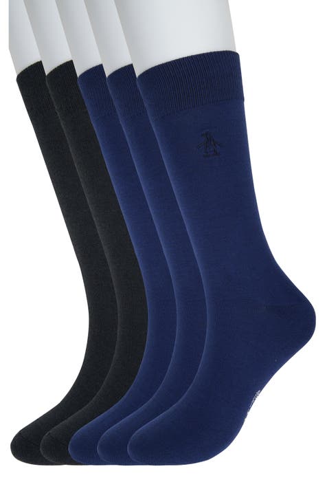 Solid Heather Mix 5-Pack Crew Socks