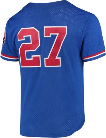 Vladimir Guerrero Montreal Expos Mitchell & Ness Cooperstown Collection  Mesh Batting Practice Button-Up Jersey - Royal